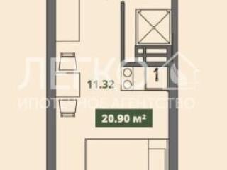 20.6 м², 7/15 этаж