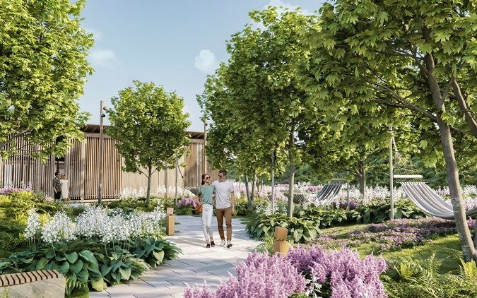 Секретный сад в ЖК Symphony. Иллюстрация: MR Group